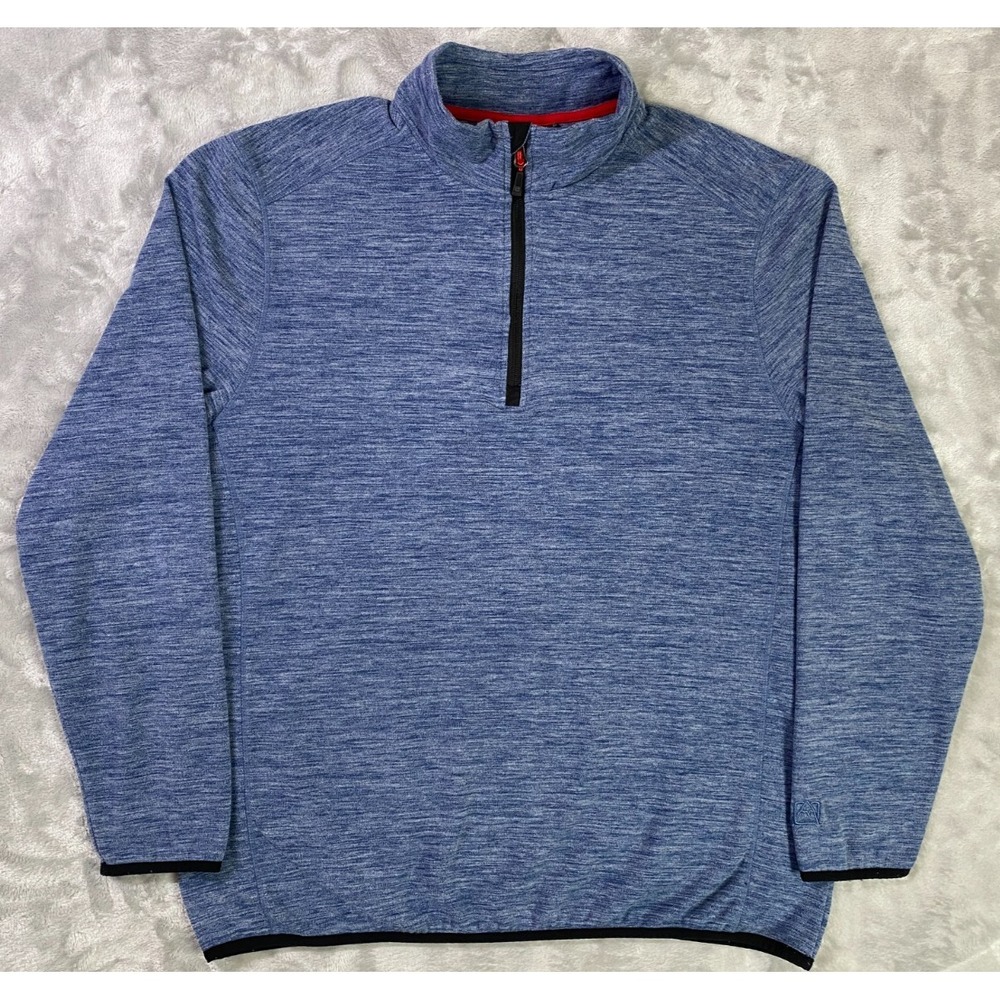 Avalanche Base Camp Quarter Zip Pullover Men XL Blue Hike Outdoor Casual  Sports